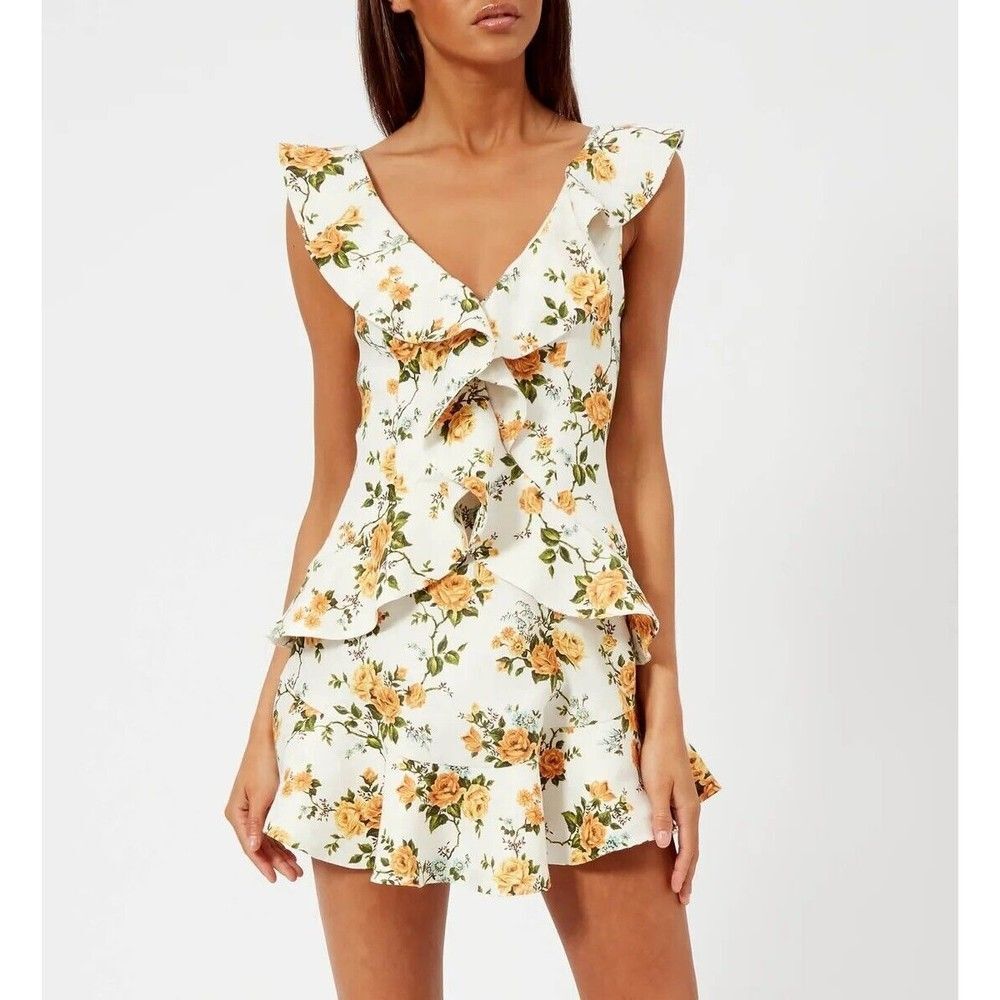 NWT. ZIMMERMANN Floral Print Mini Dress AU1 / US 6 - Picture 8 of 16